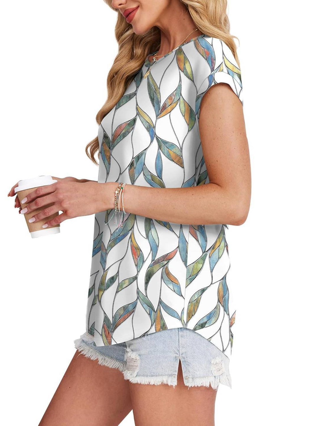 Necie | Chic Printed Blouse