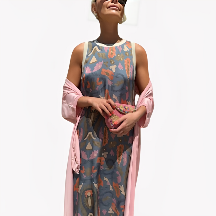 Norevana | Ángeles™ - Vestido Largo con Cárdigan