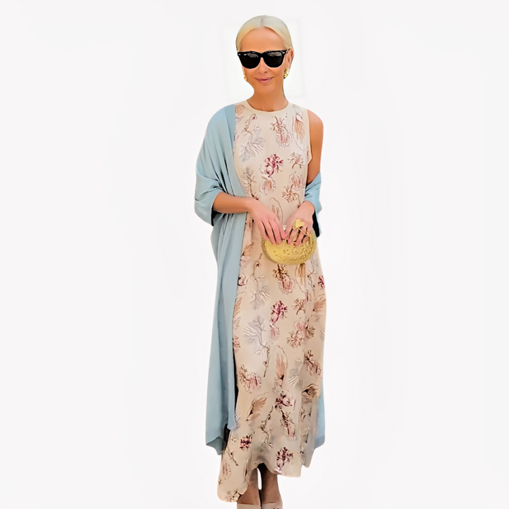 Norevana | Ángeles™ - Vestido Largo con Cárdigan