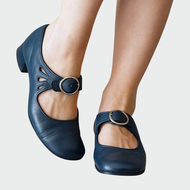 Sylvia - Buckle Mary Jane Shoes
