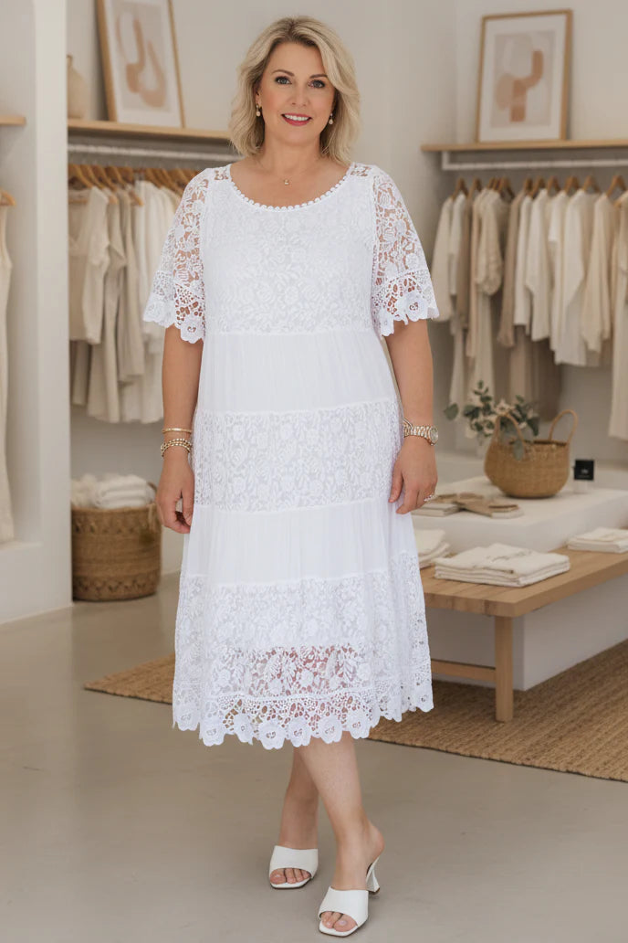 ANNE - CASUAL LACE DRESS