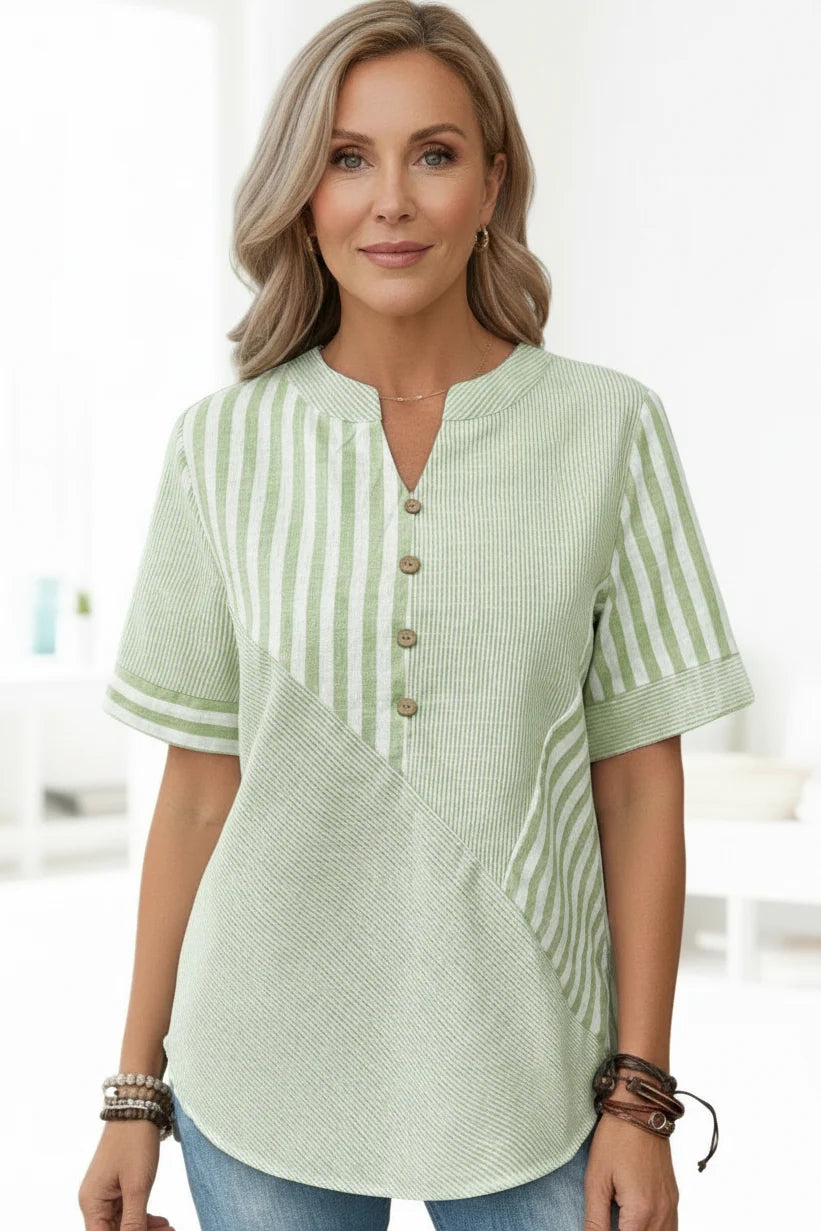 ANNA - BLOUSE WITH UNIQUE PRINT