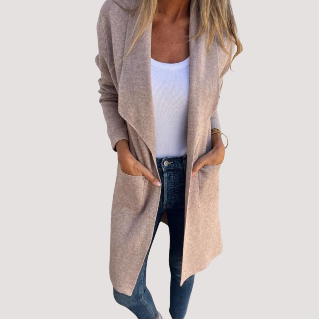 Norevana | Yolanda™ - Chaqueta de punto casual con solapa