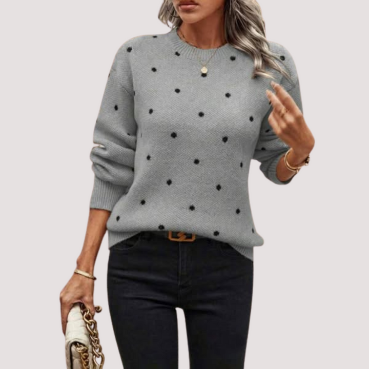 Norevana | Juliana™ - Jersey de Punto con Lunares