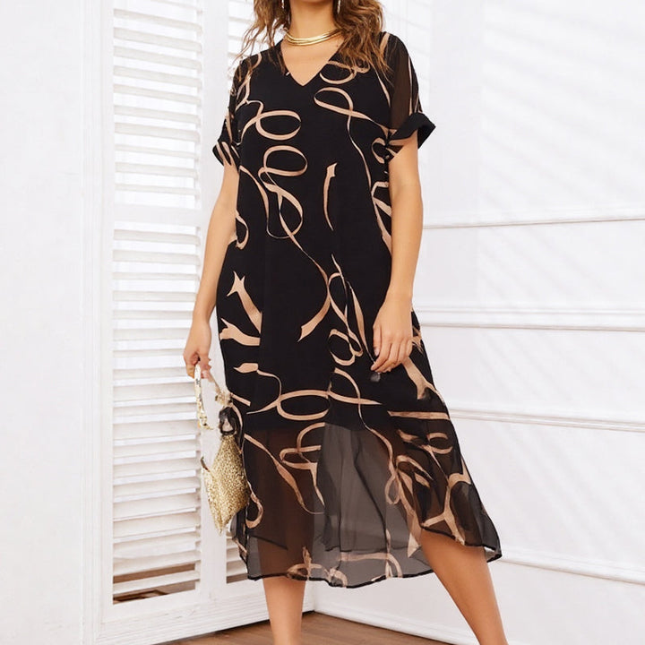 Vailora | Flowing V-Neck Dress