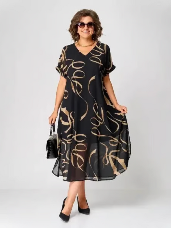 Vailora | Flowing V-Neck Dress