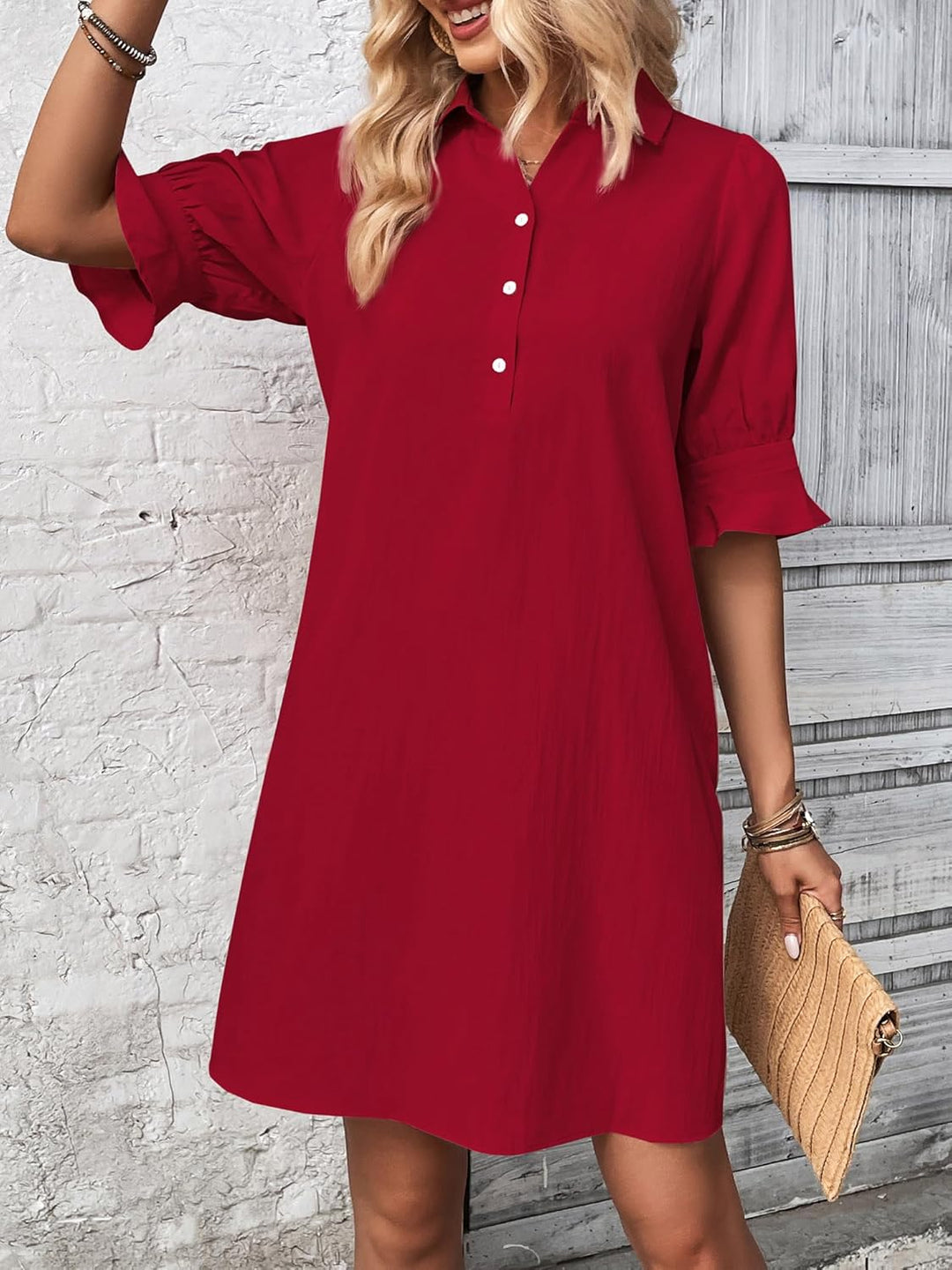 Vilma | Graceful Button Shirtdress