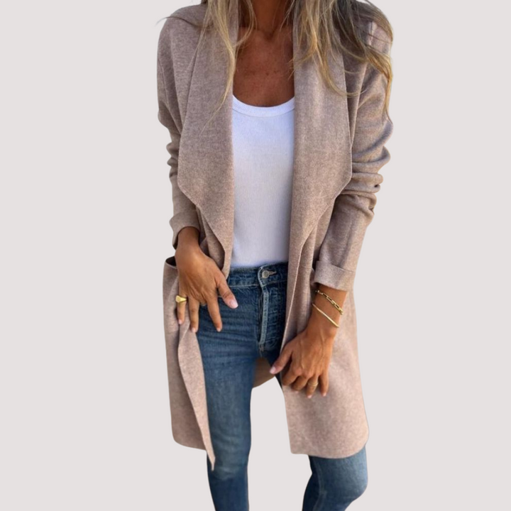 Norevana | Yolanda™ - Chaqueta de punto casual con solapa