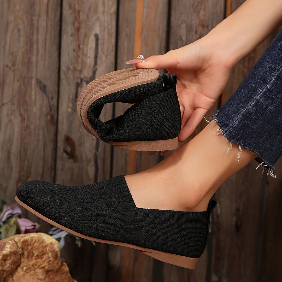 Elara | Breathable Orthopedic Knit Flats