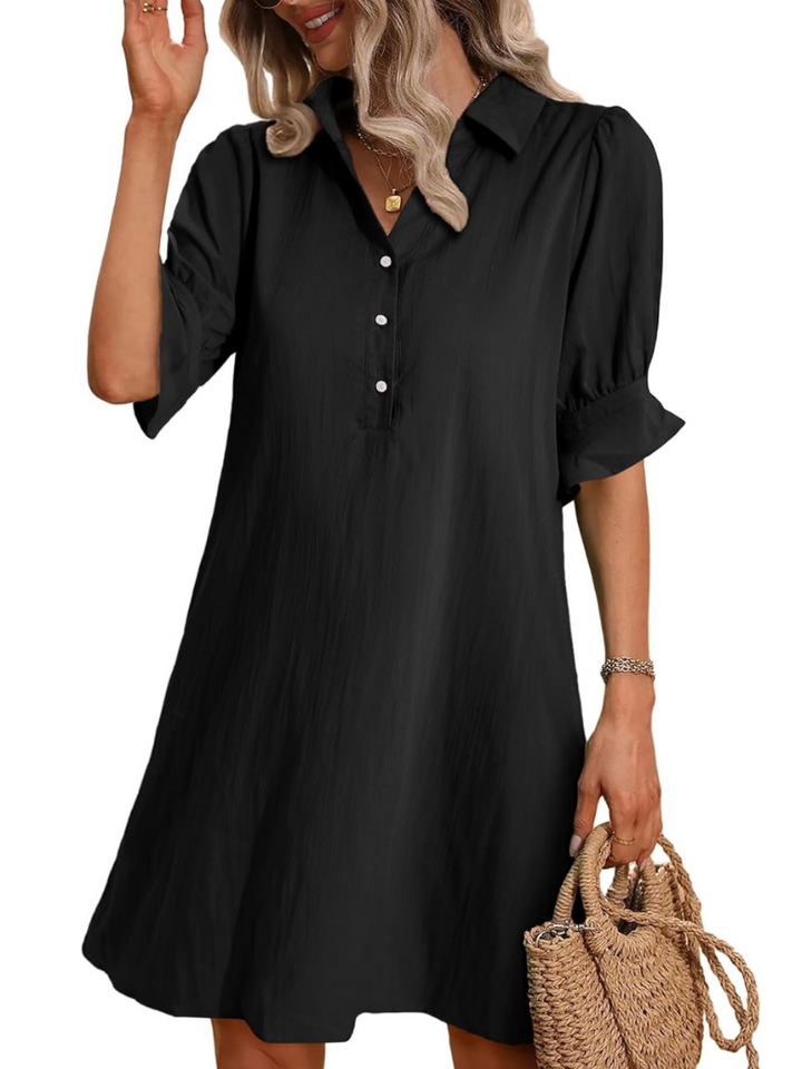 Vilma | Graceful Button Shirtdress