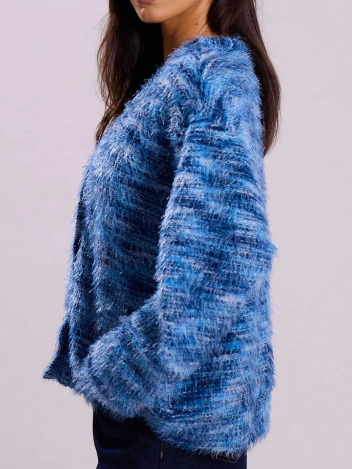 Elisa™ – Cárdigan de Punto Grueso con Botones