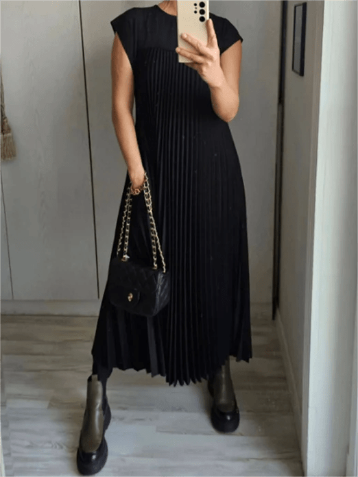 Sandra | Pleated Elegant Dress