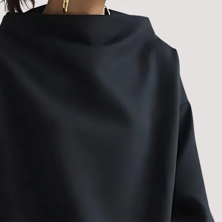 Norevana | Belén™ - Blusa de Punto Suave de Cuello Alto