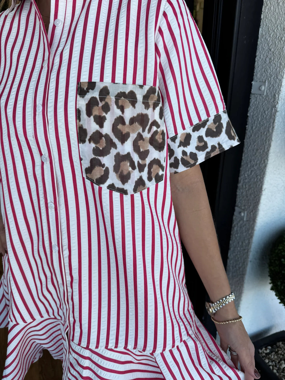 Zariyah | Striped Safari Charm Dress