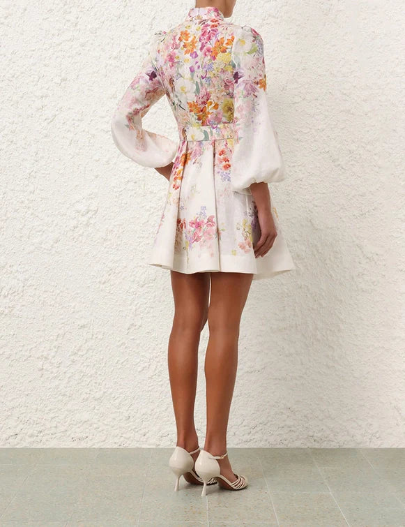 Natura Buttoned Mini Dress