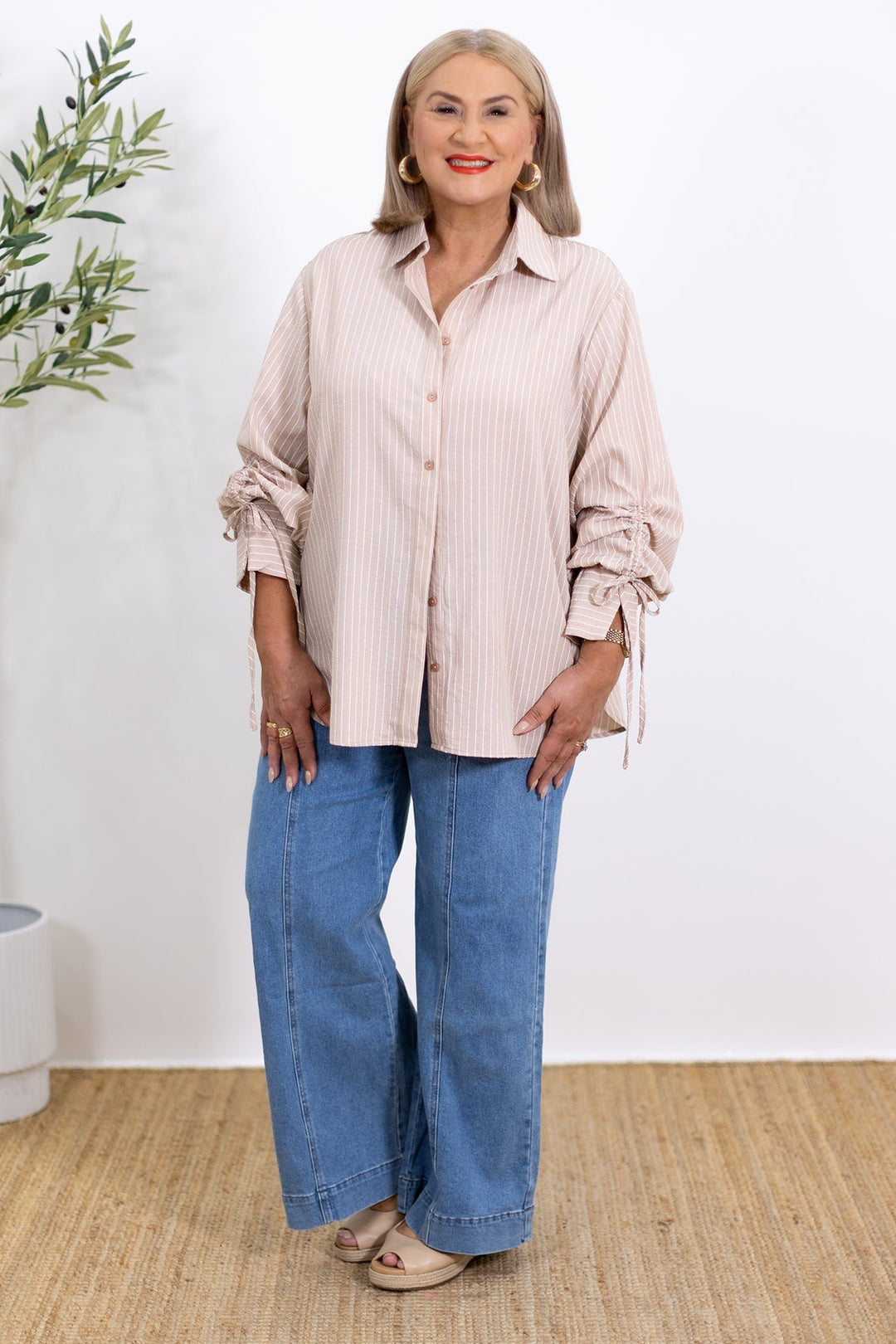 Laura | Oversized Striped Shirt