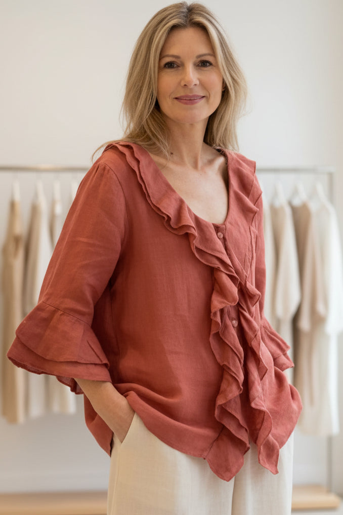 VIRGINIA - 3/4 SLEEVE SHIRT