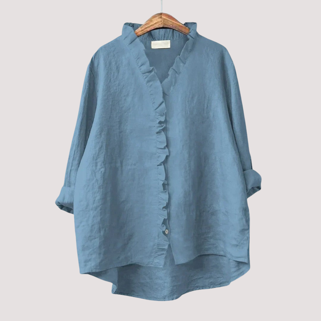 Norevana | Gabriela™ - Blusa de Lino