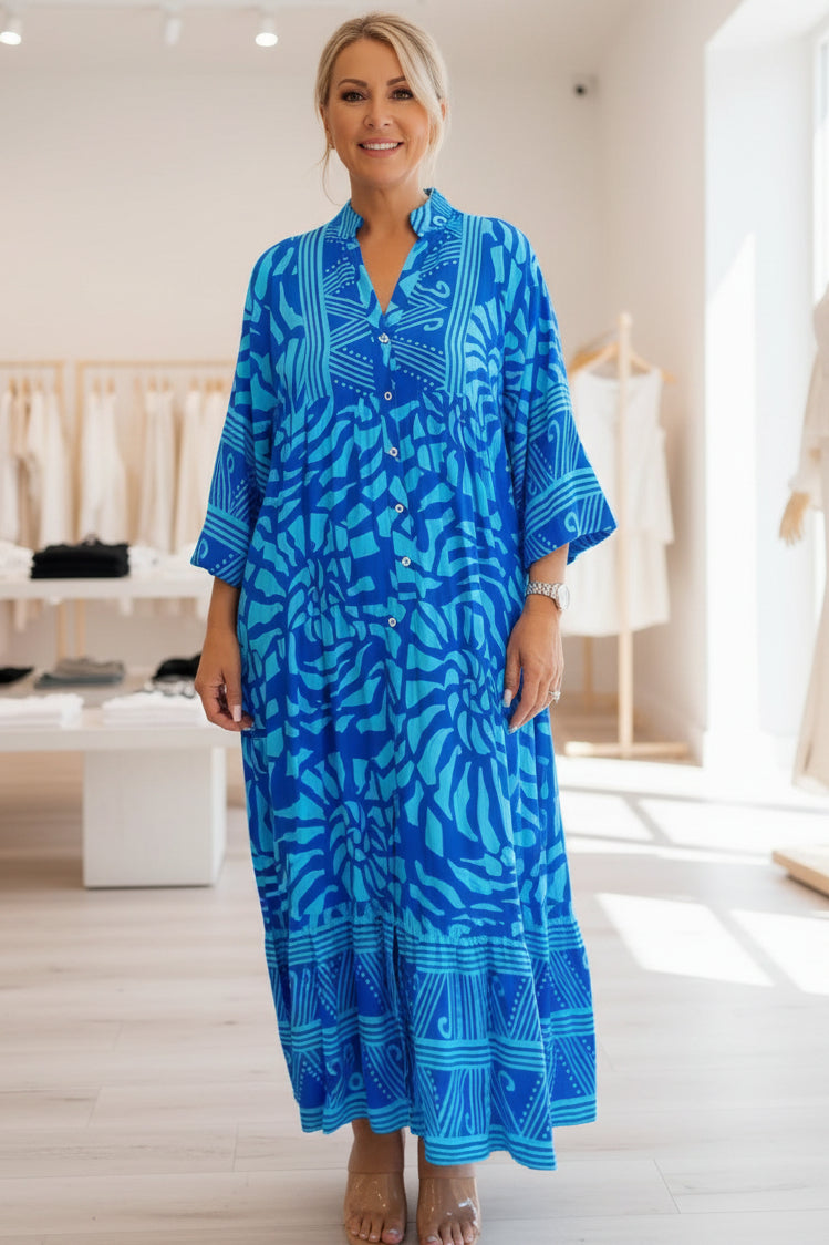 SANDRA - PRINTED LOOSE DRESS