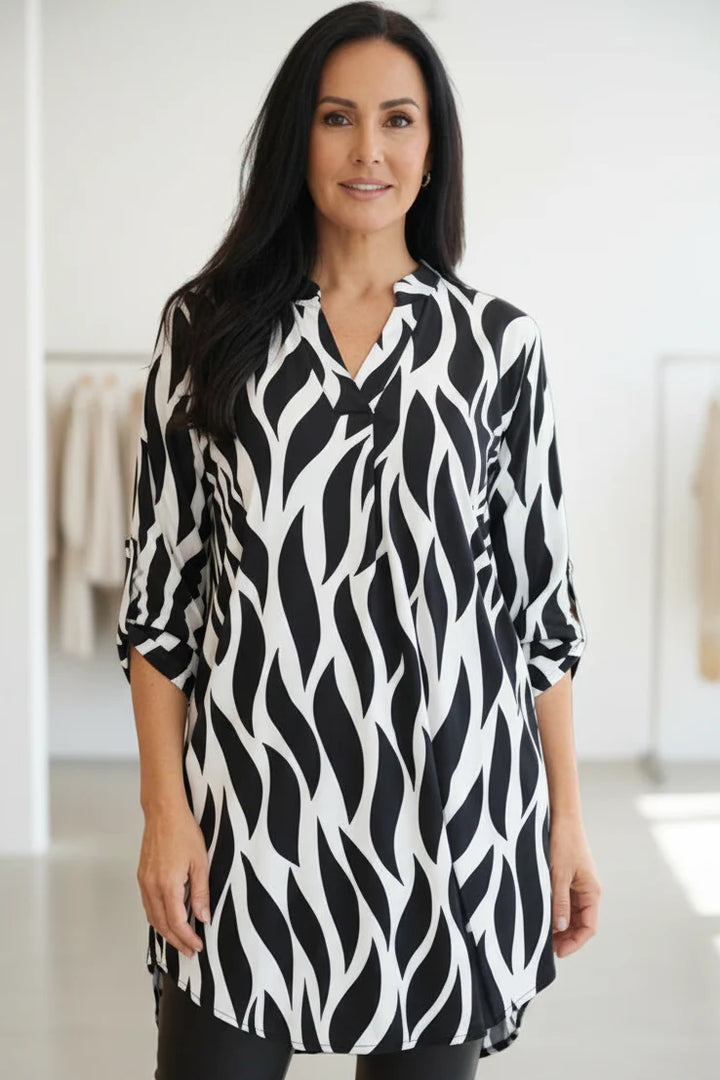 ELZA – ABSTRACT TUNIC BLOUSE