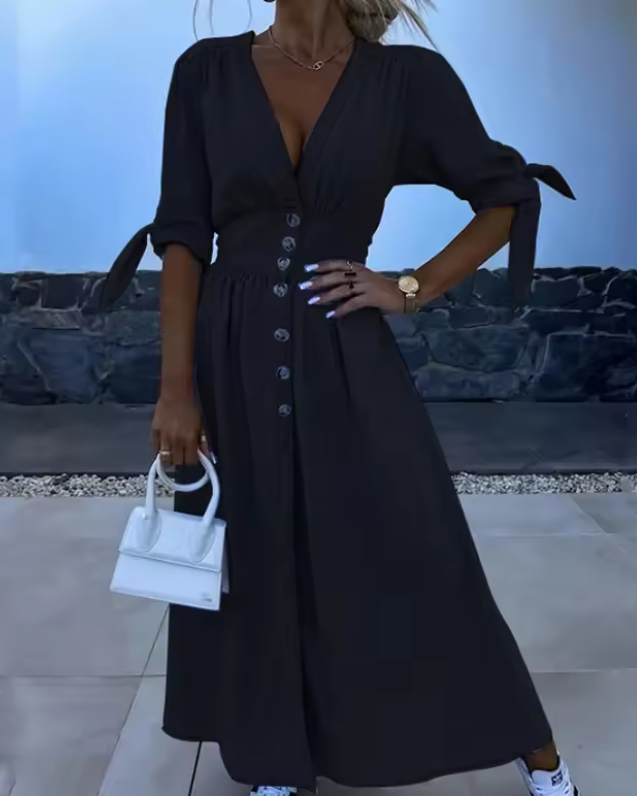 Sabrina | Classic Button Dress