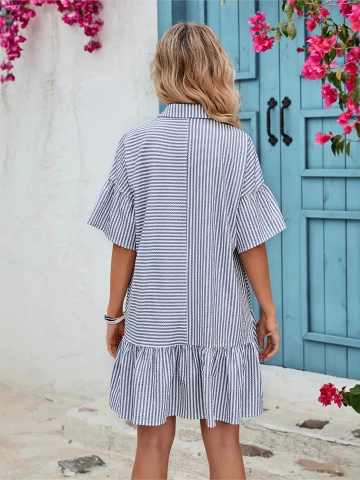Viviene | Breezy Striped Elegance Dress
