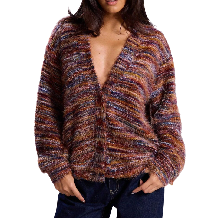 Elisa™ – Cárdigan de Punto Grueso con Botones