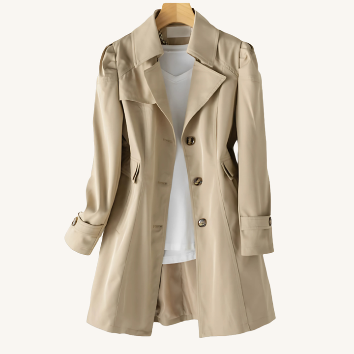 Elodie | Abrigo Trench a Medida para Mujer | Clásico Ligero
