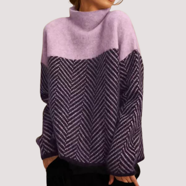 Norevana | Manuela™ - Jersey de Cuello Alto de Algodón