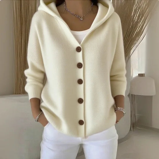Norevana™ | Cardigan con Capucha – Elegante y Versátil