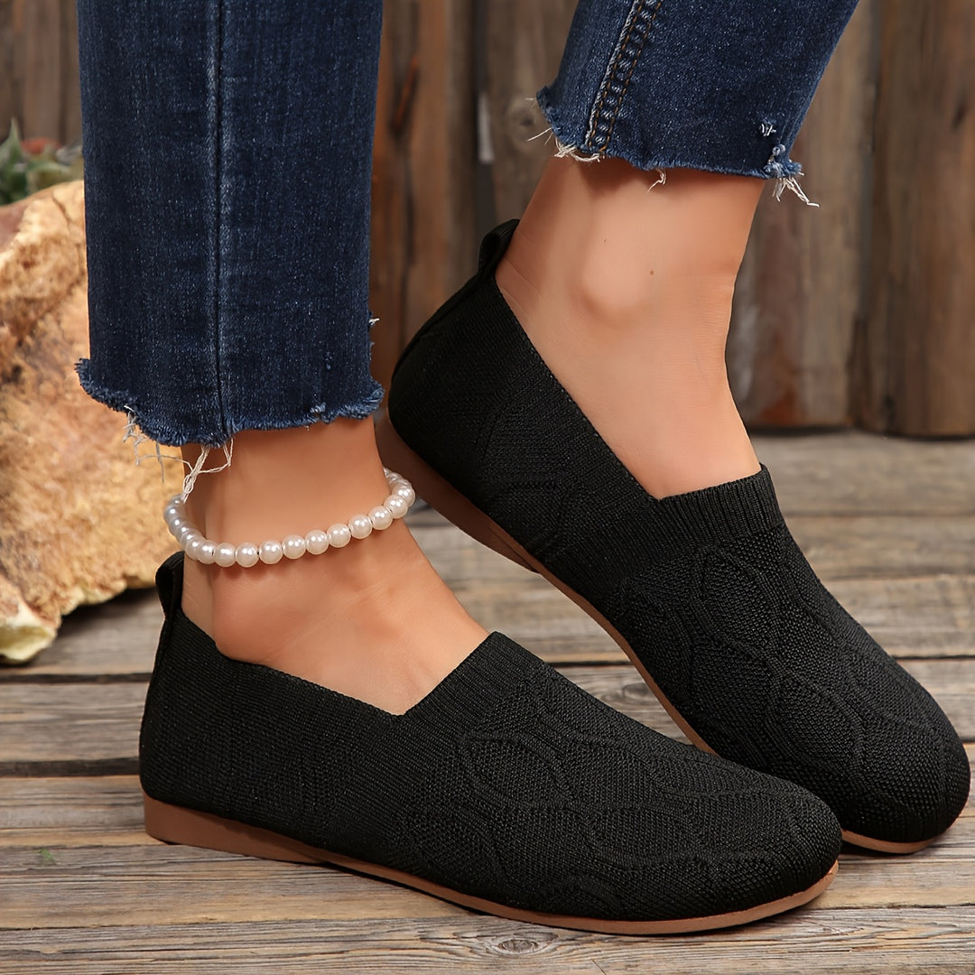 Elara | Breathable Orthopedic Knit Flats