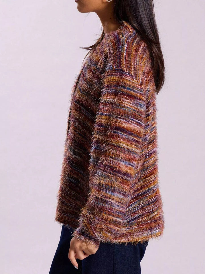 Elisa™ – Cárdigan de Punto Grueso con Botones