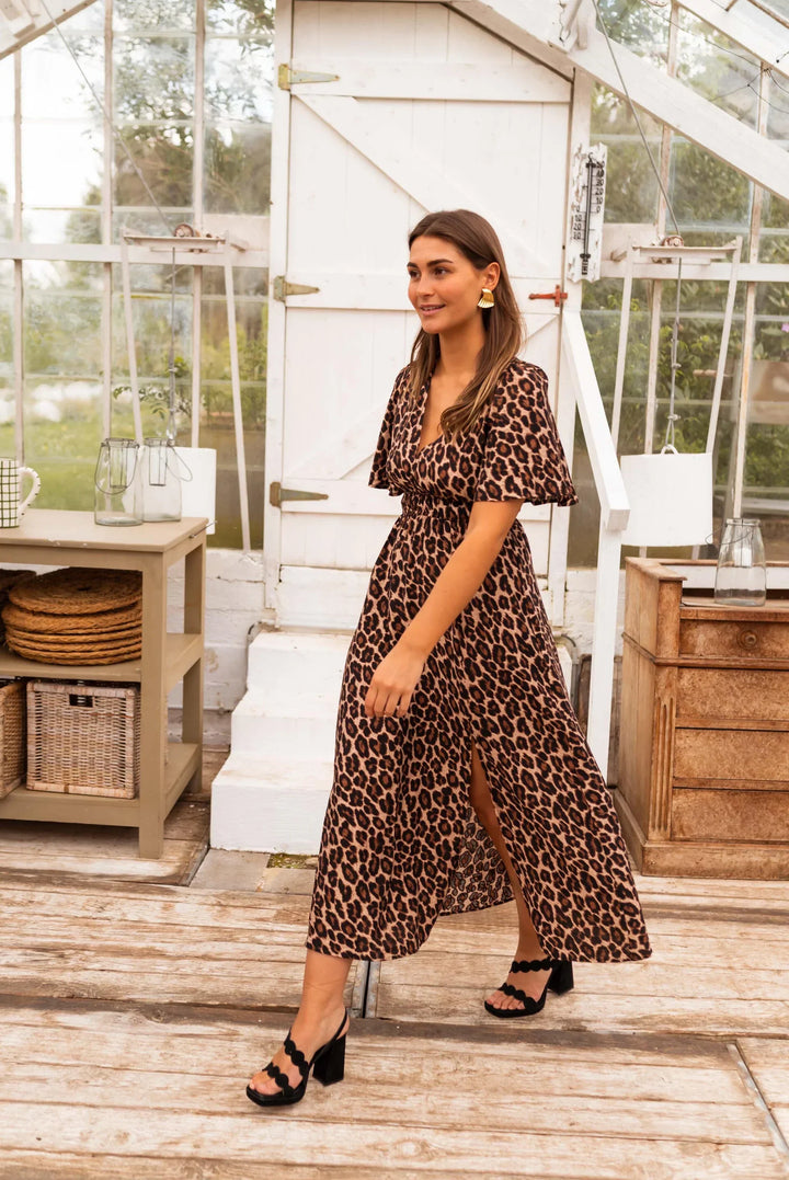 Wild Grace Leopard Maxi Dress