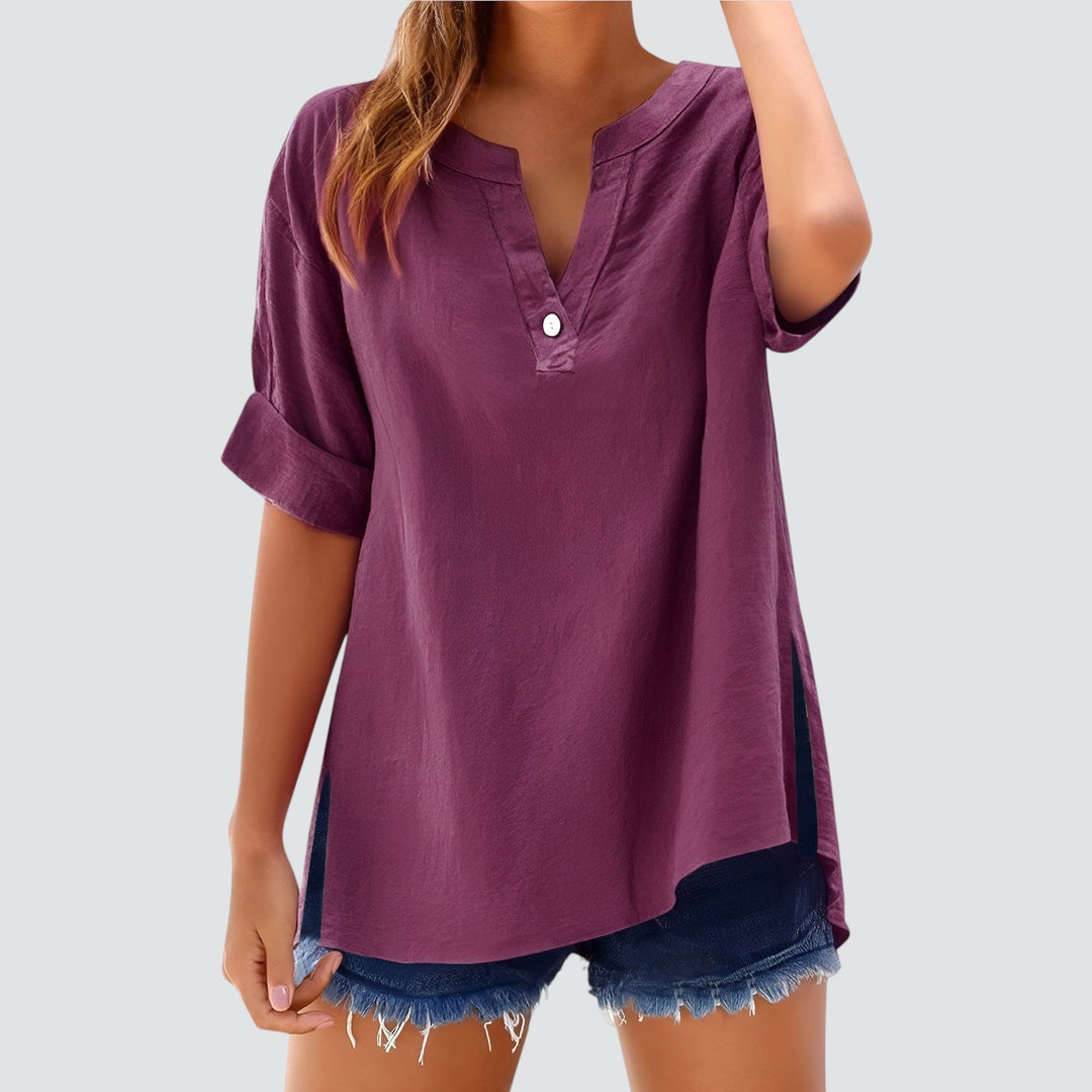 Norevana | Olivia™ - Blusa de Lino