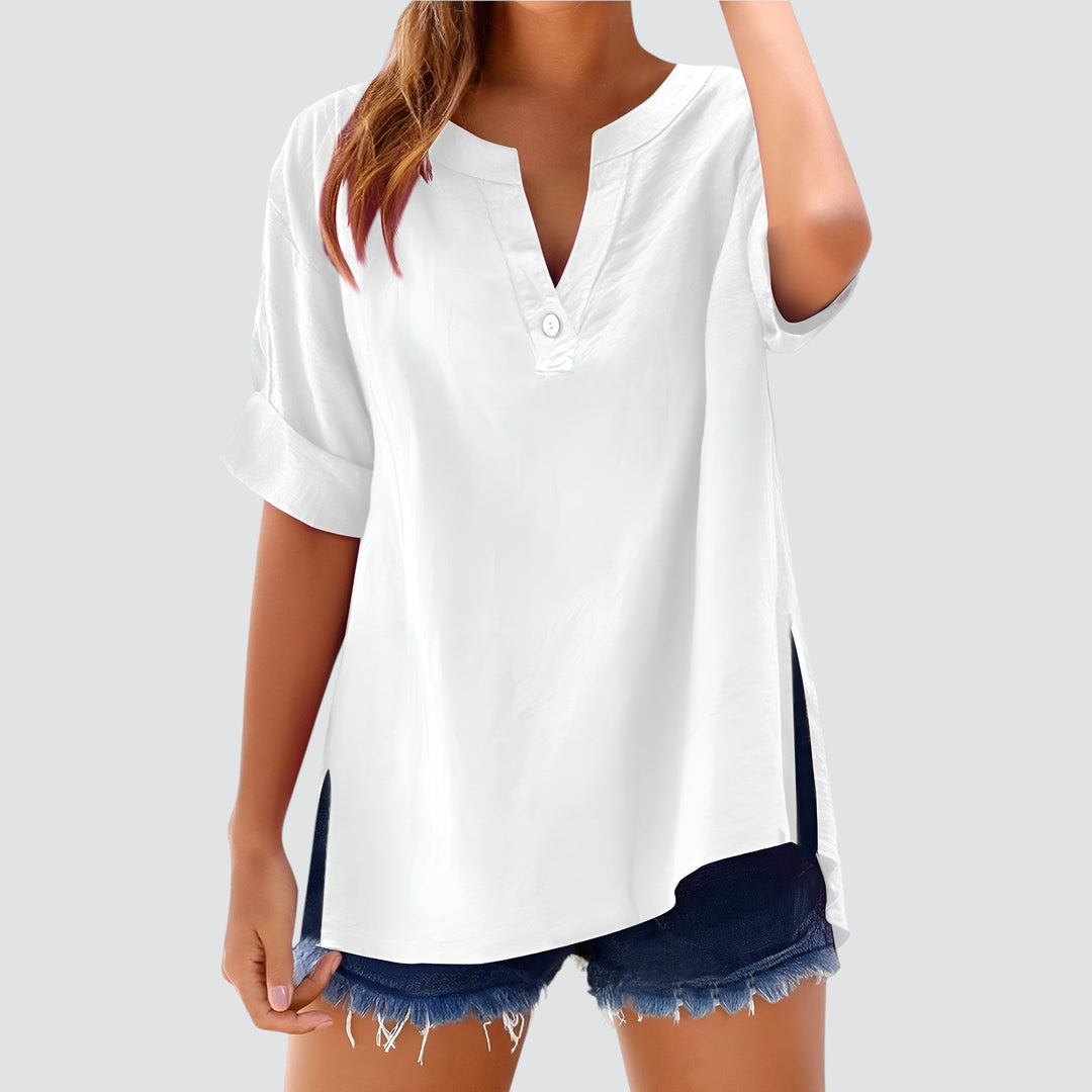 Norevana | Olivia™ - Blusa de Lino